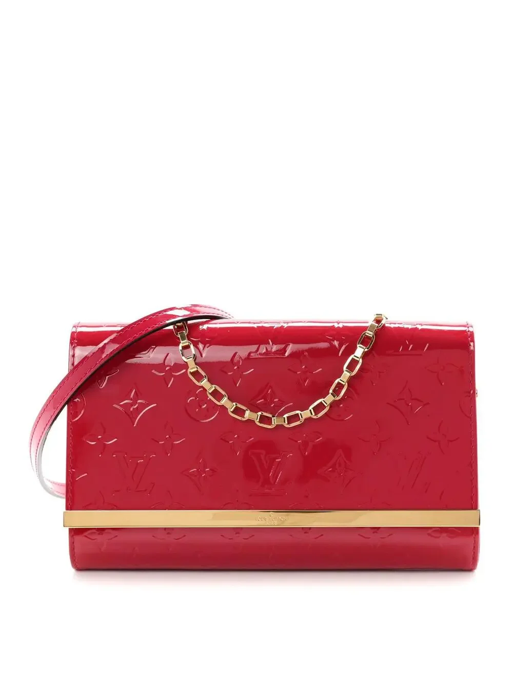 Louis Vuitton Vernis Ana Clutch Rose #333657L79B